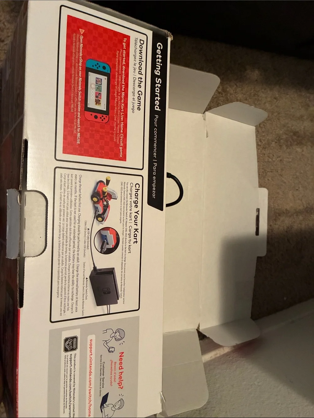 Nintendo Mario Kart Live Home Circuit with Red Kart and Blue/Orange Joy‑Con